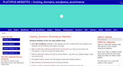 Desktop Screenshot of platywebs.com.au